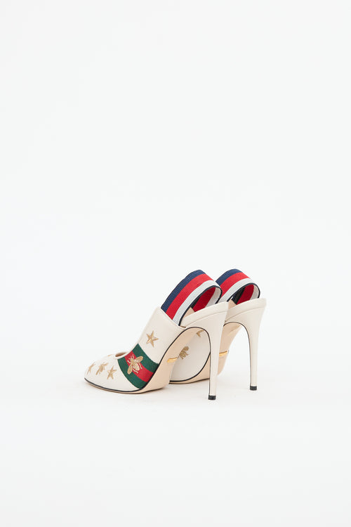 Gucci Webbed Sylvie Pump