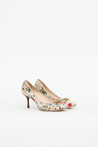 Gucci Flora Print Pump