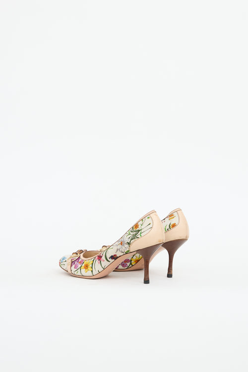 Gucci Flora Print Pump