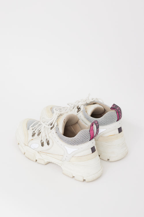 Gucci White 
Multicolour Flashtrek Sneaker