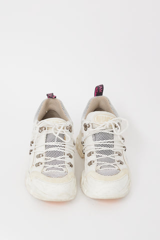 Gucci White 
Multicolour Flashtrek Sneaker