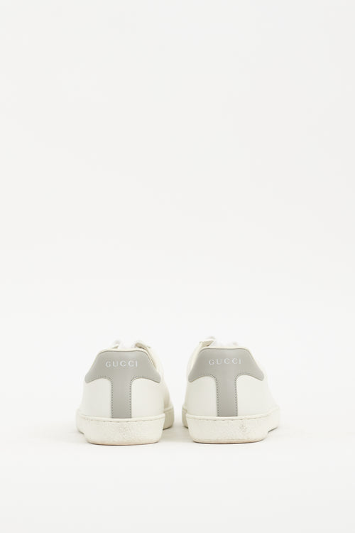 Gucci White Leather GG Ace Sneaker