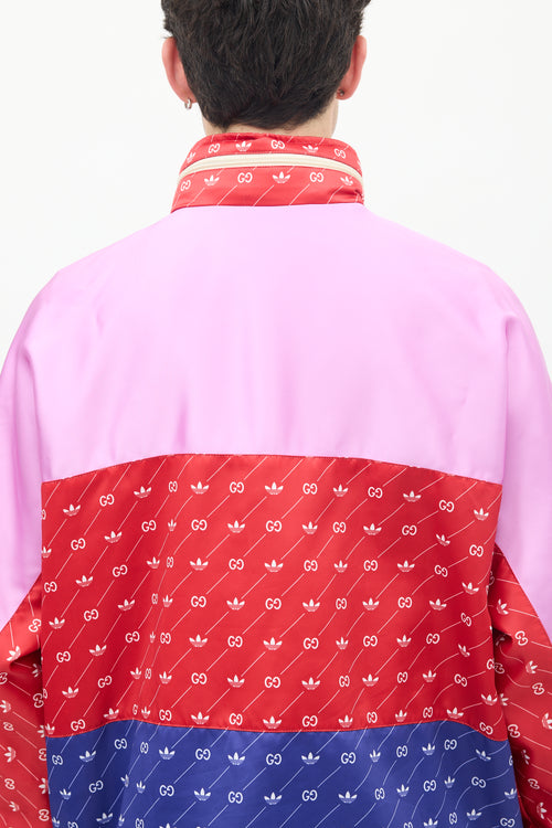 Gucci X Adidas Multicolour GG Trefoil Jacket