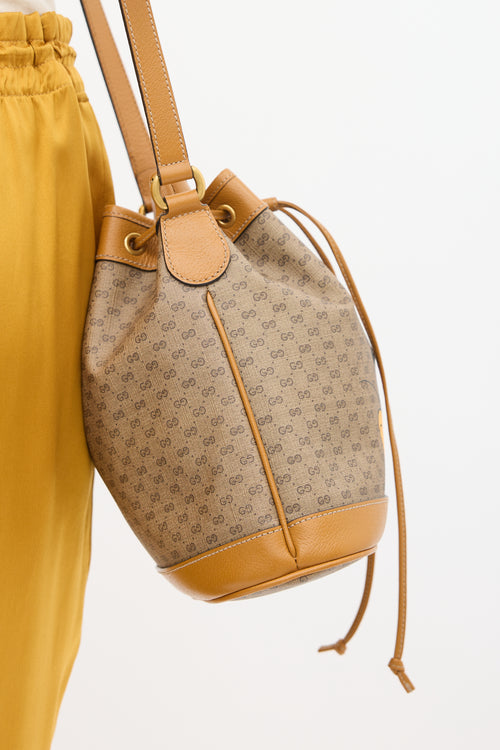 Gucci X Disney Brown 
Multicolour Mickey Mouse Monogram Bag