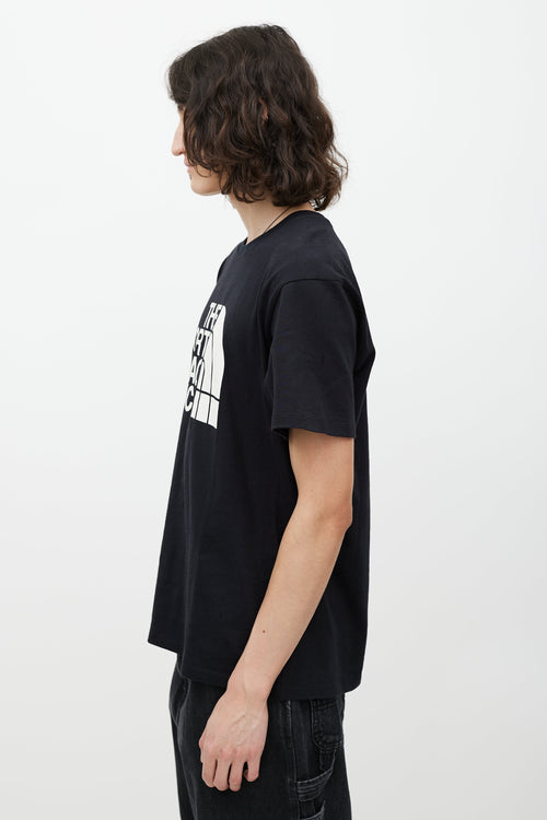 Gucci X The North Face Black 
White Logo T-Shirt