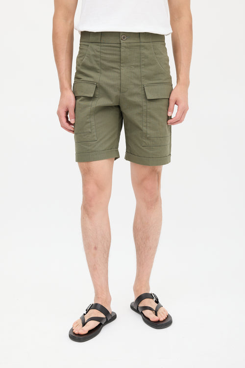 Gucci X The North Face Green Ripstop Cargo Shorts