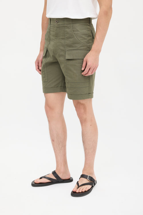 Gucci X The North Face Green Ripstop Cargo Shorts