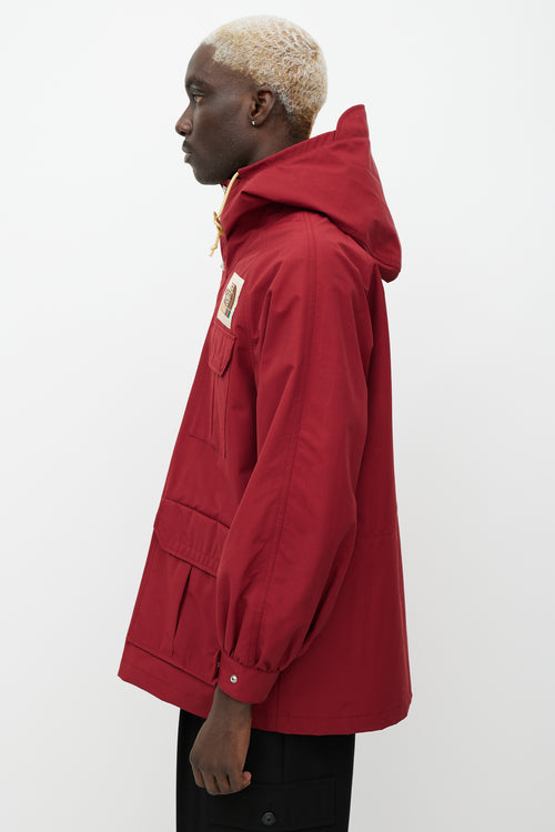 Gucci X The North Face Red Hooded Jacket