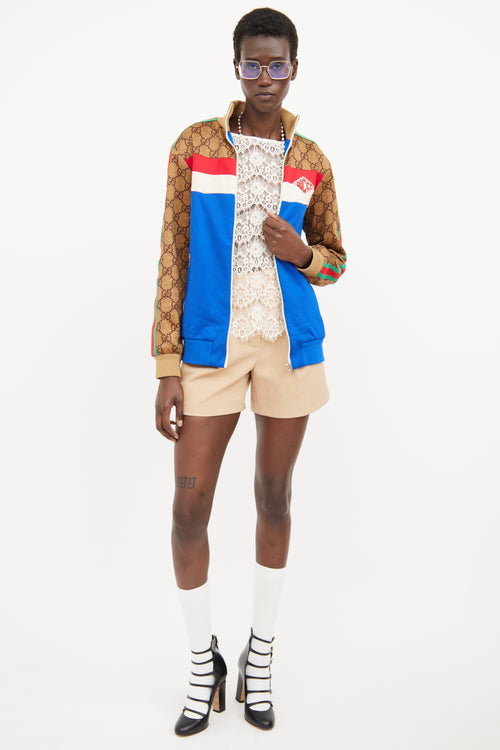 Gucci Blue, Beige 
Multi Technical Jacket