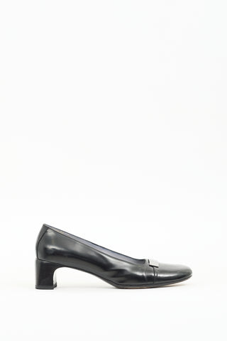 Gucci Vintage Black Patent Leather Pump