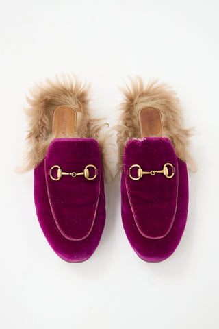 Gucci Velvet Princetown Loafer