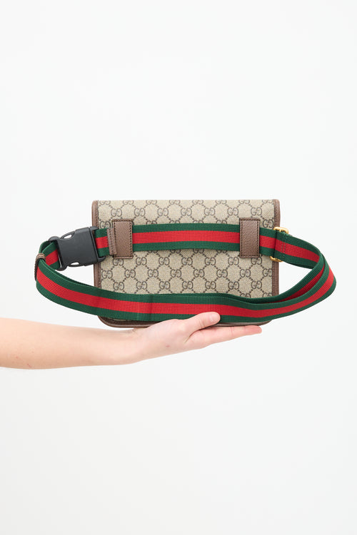 Gucci Brown Ophidia Small Belt Bag