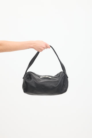 Guidi Black Leather JAN3 Small Shoulder Bag