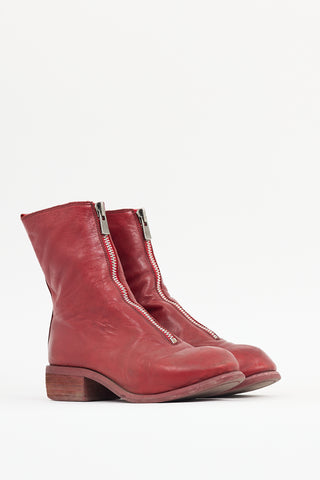 Guidi Red Leather PL2 Boot