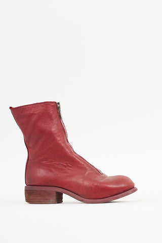 Guidi Red Leather PL2 Boot