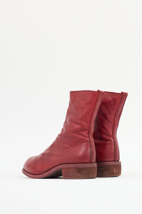 Guidi Red Leather PL2 Boot