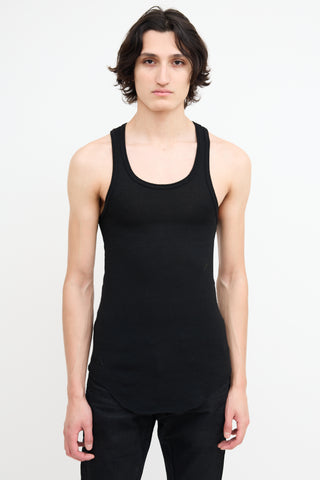 Haider Ackermann Black Wool Scoop Tank Top