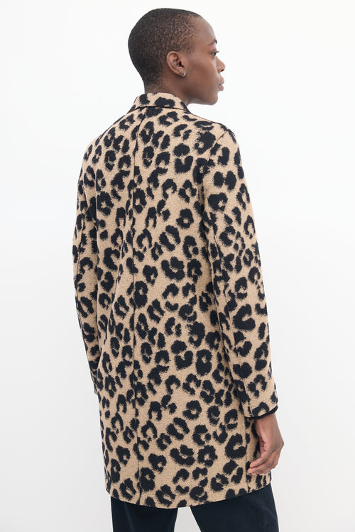 Harris Wharf London Brown 
Black Printed Coat