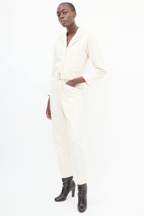 Horses Atelier Cream Belted Field Jumpsuit