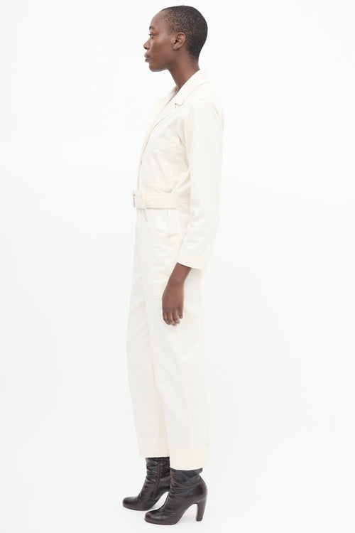 Horses Atelier Cream Belted Field Jumpsuit