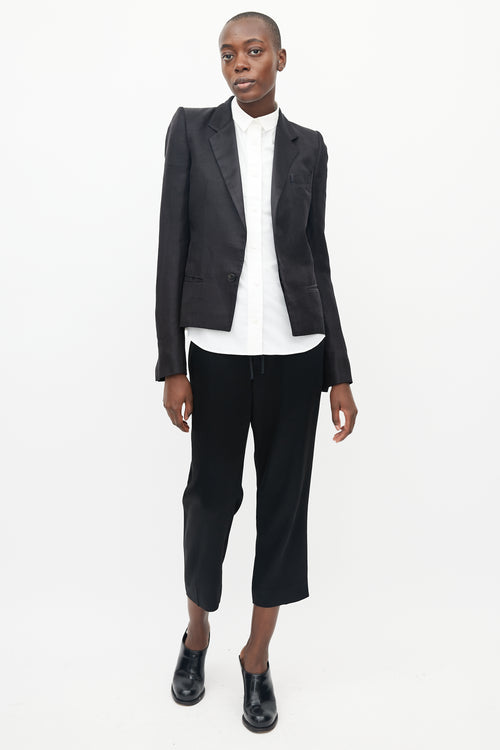 Haider Ackermann Black Linen Blazer