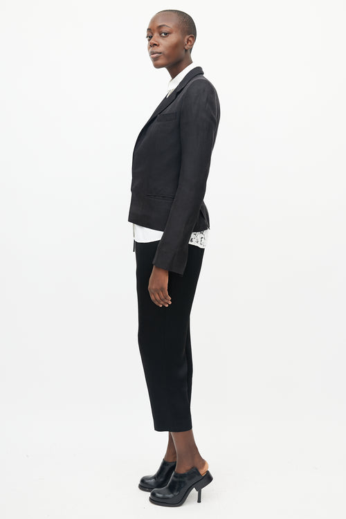 Haider Ackermann Black Linen Blazer