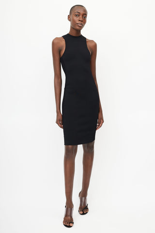 Haider Ackermann Black Ribbed Dress