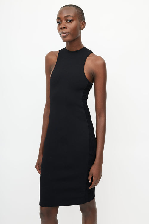 Haider Ackermann Black Ribbed Dress