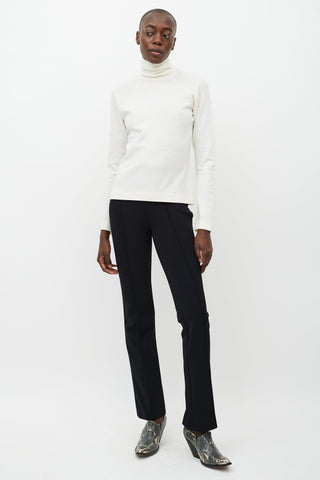 Haider Ackermann Cream Knit Turtleneck