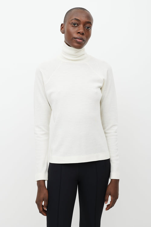 Haider Ackermann Cream Knit Turtleneck