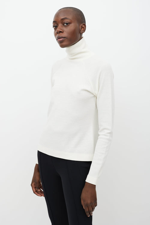 Haider Ackermann Cream Knit Turtleneck