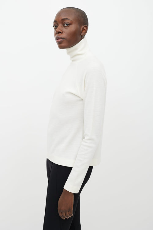 Haider Ackermann Cream Knit Turtleneck