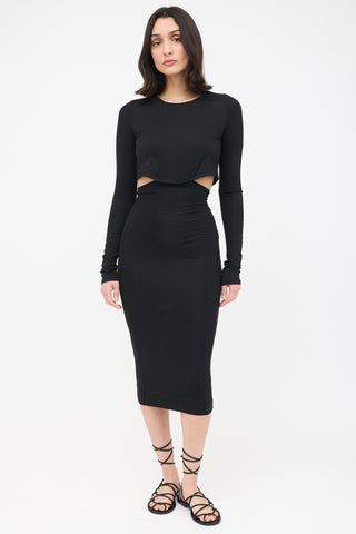 Haider Ackermann Cut Out Waist Dress