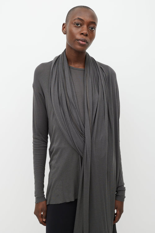 Haider Ackermann Grey Knit Two Piece Set