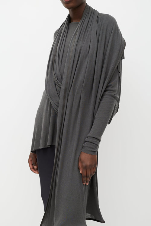 Haider Ackermann Grey Knit Two Piece Set