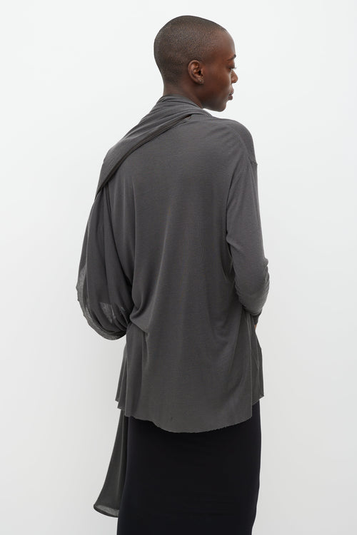 Haider Ackermann Grey Knit Two Piece Set