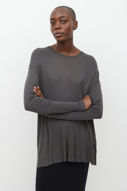 Haider Ackermann Grey Knit Two Piece Set