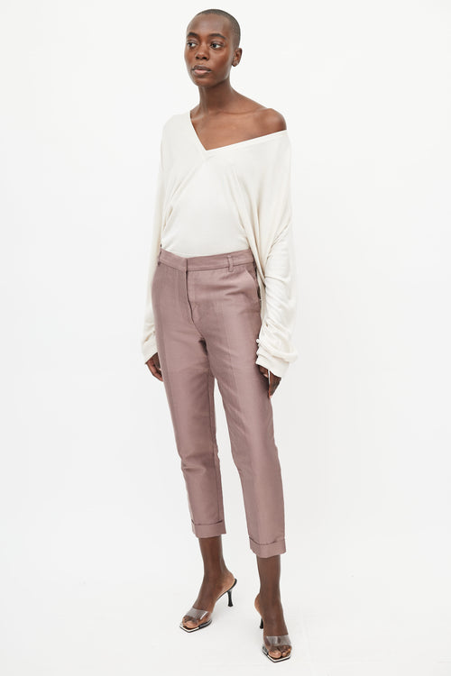 Haider Ackermann Purple Tapered Trouser