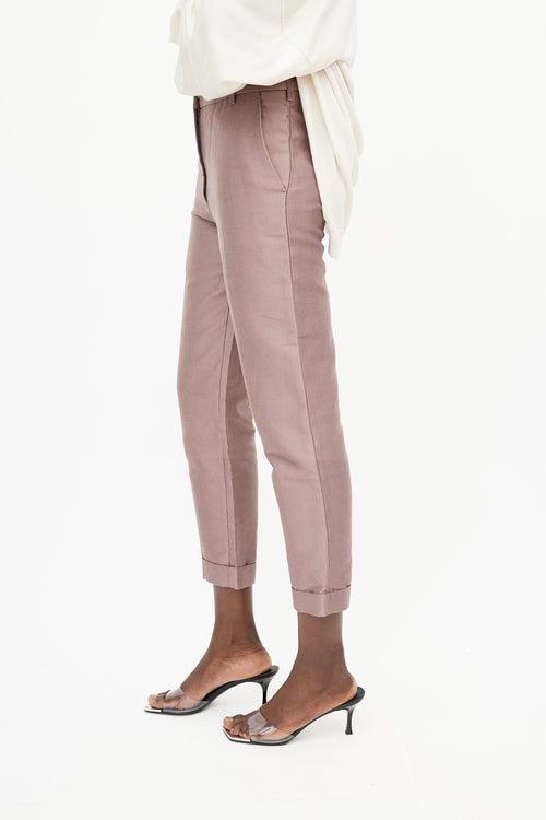 Haider Ackermann Purple Tapered Trouser