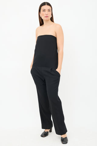 Haider Ackermann Strapless Side Stripe Jumpsuit