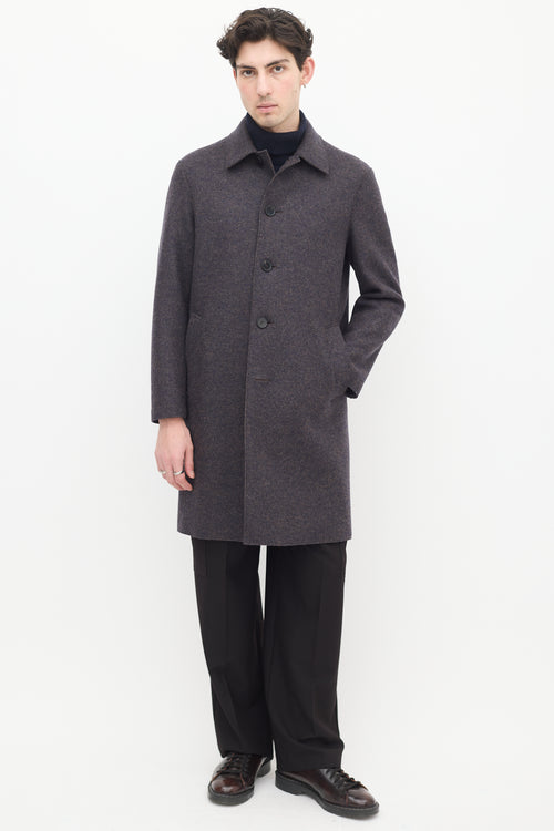 Harris Wharf London Dark Brown Wool Coat