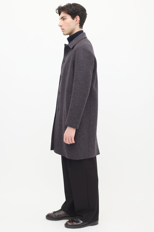 Harris Wharf London Dark Brown Wool Coat