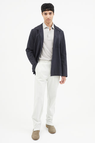 Harris Wharf Navy Cotton Jacket