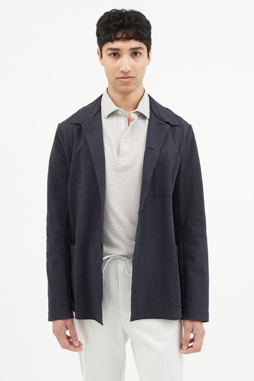 Harris Wharf Navy Cotton Jacket