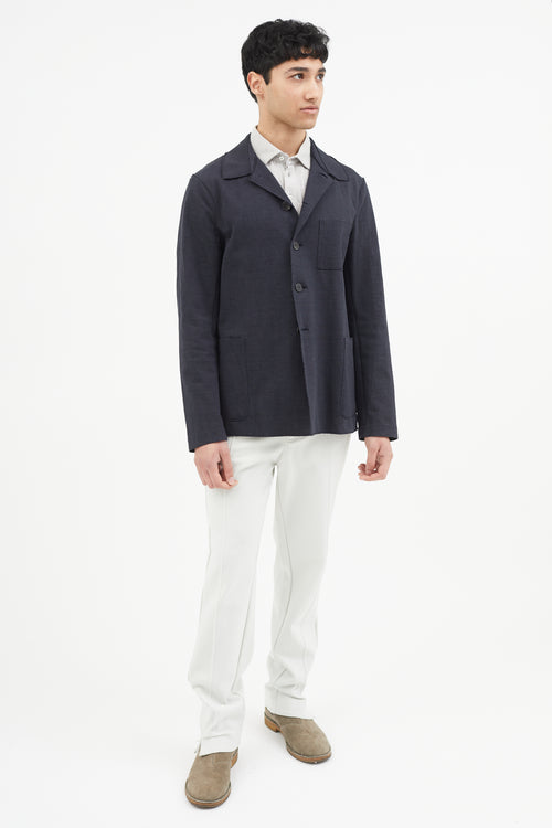 Harris Wharf Navy Cotton Jacket