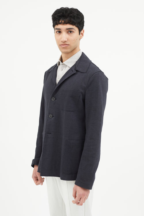 Harris Wharf Navy Cotton Jacket