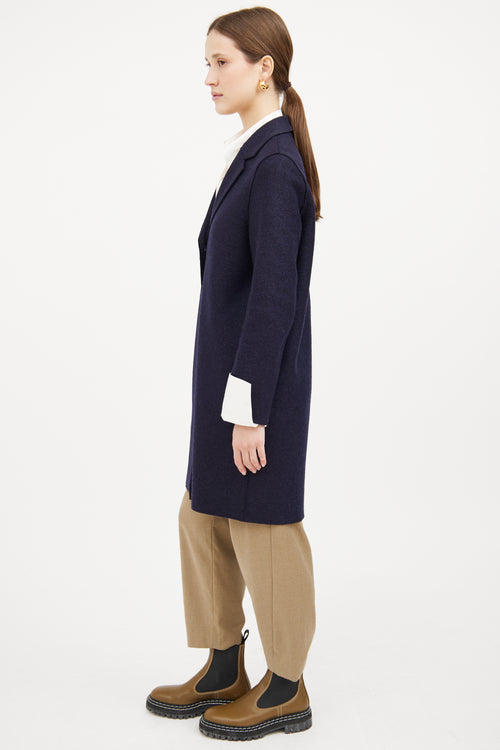 Navy Wool Coat