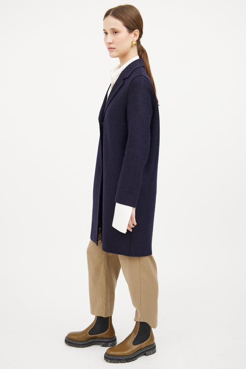 Navy Wool Coat