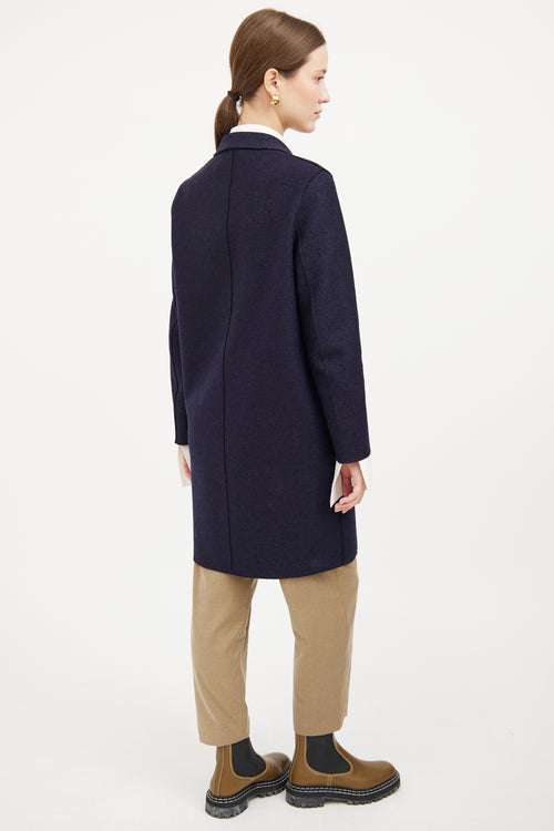 Navy Wool Coat