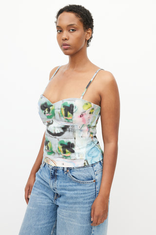 Heaven Multicolour Punk Playground Graffiti Corset